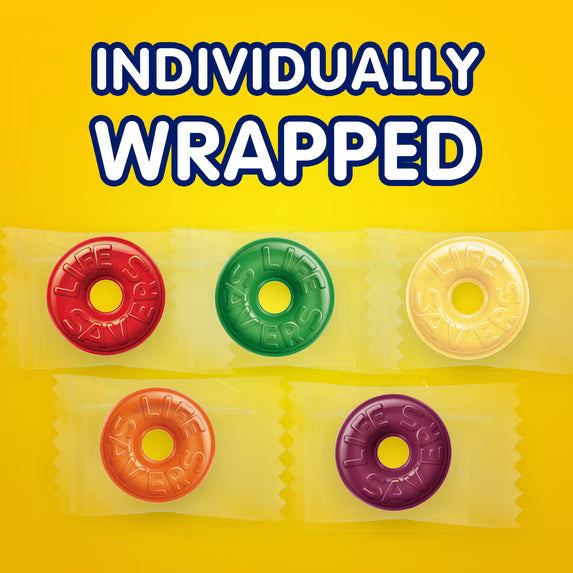 LIFE SAVERS Hard Candy, 5 Flavors Individually Wrapped Fruit Candy, (2 Pack)
