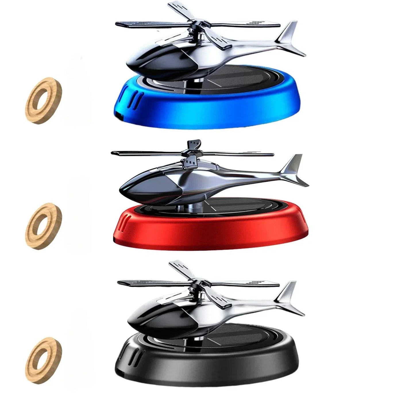 Solar Car Air Freshener Perfume Helicopter