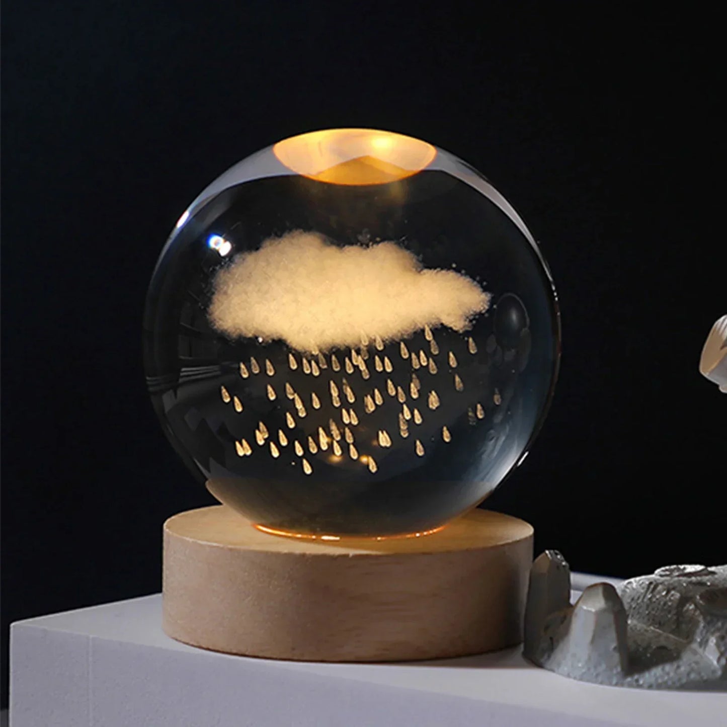 Crystal Ball Galaxy Lamp