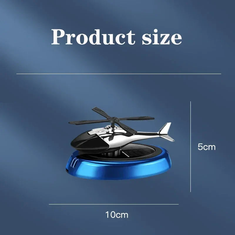 Solar Car Air Freshener Perfume Helicopter