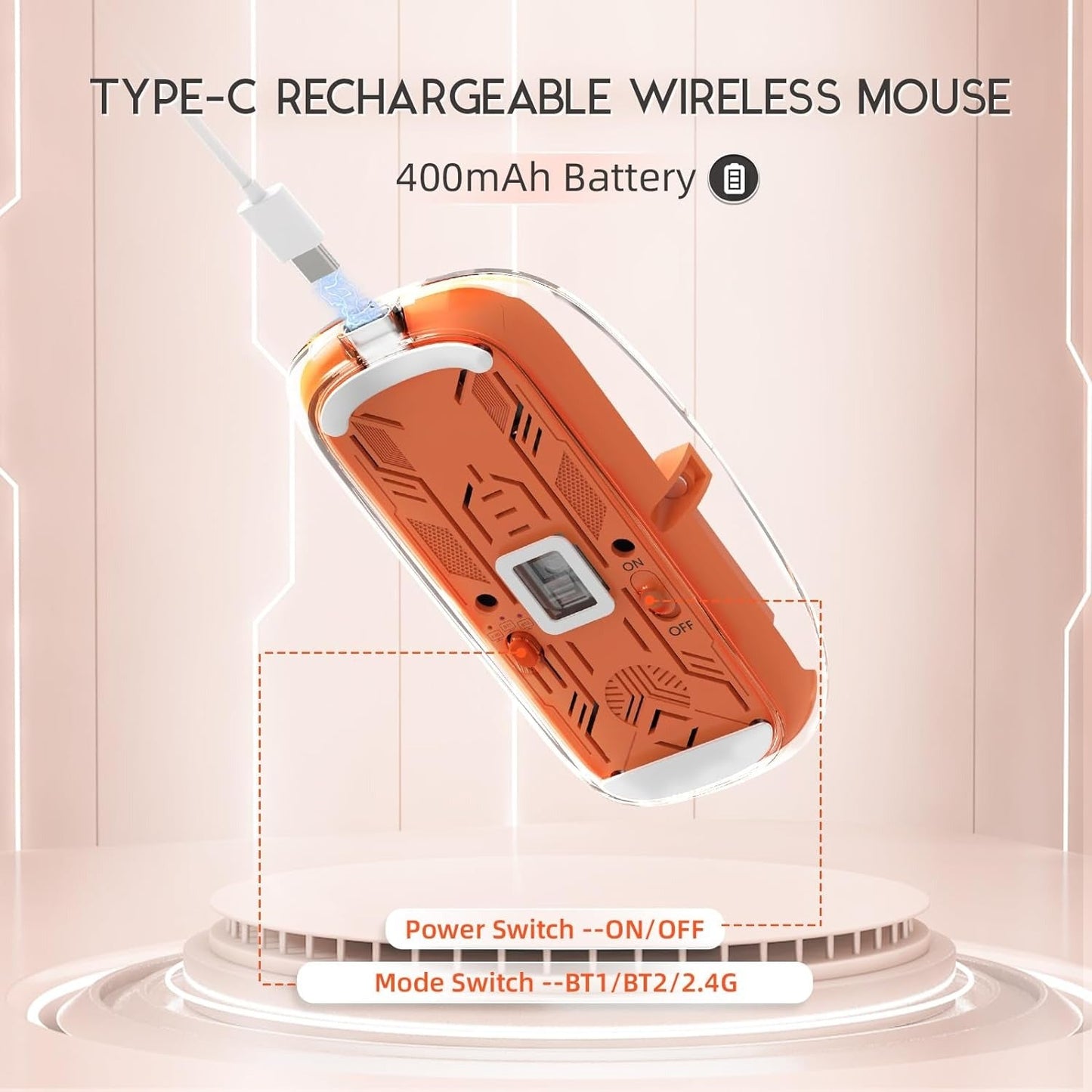 Wireless Transparent Computer Mouse