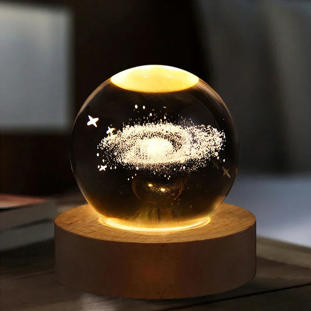 Crystal Ball Galaxy Lamp