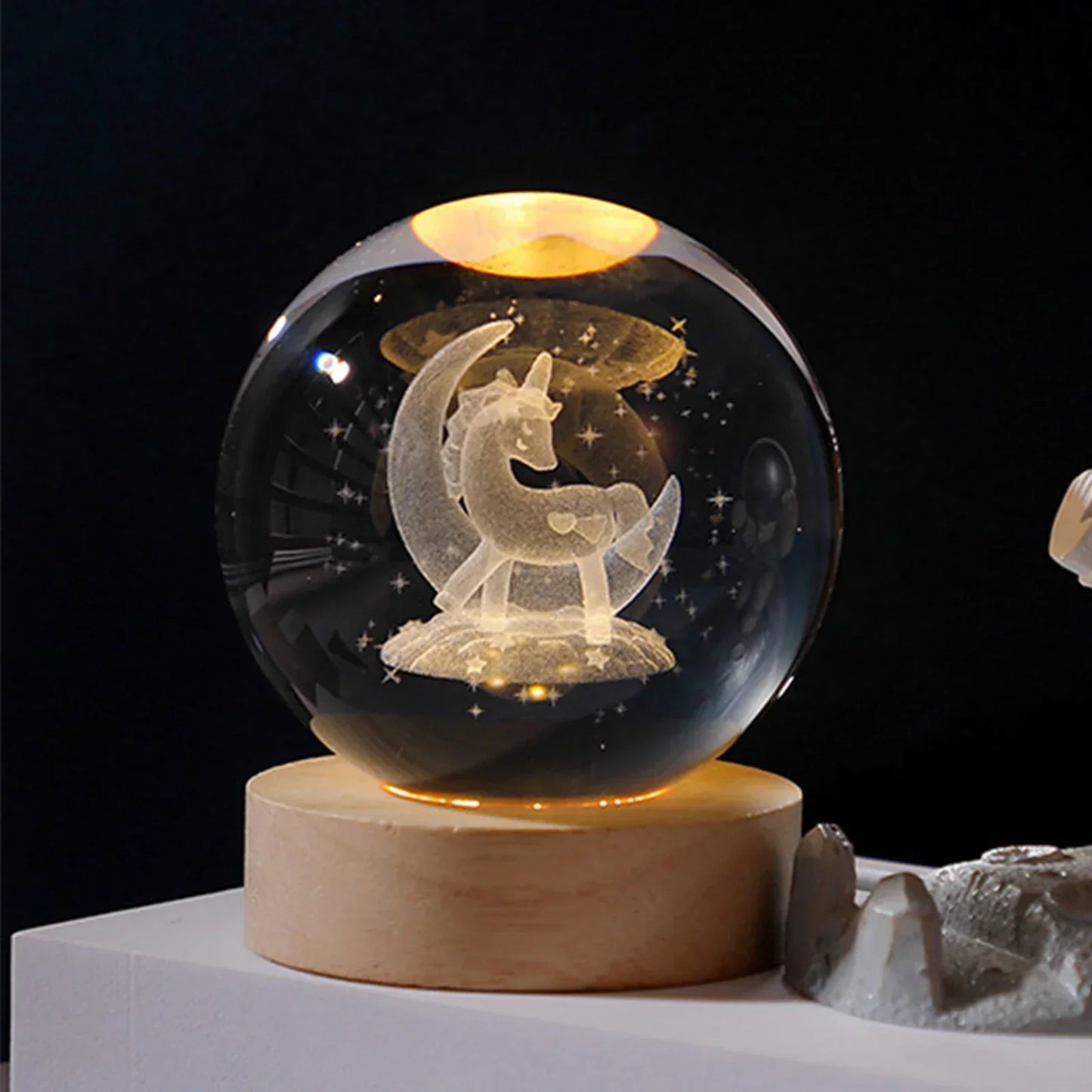 Crystal Ball Galaxy Lamp