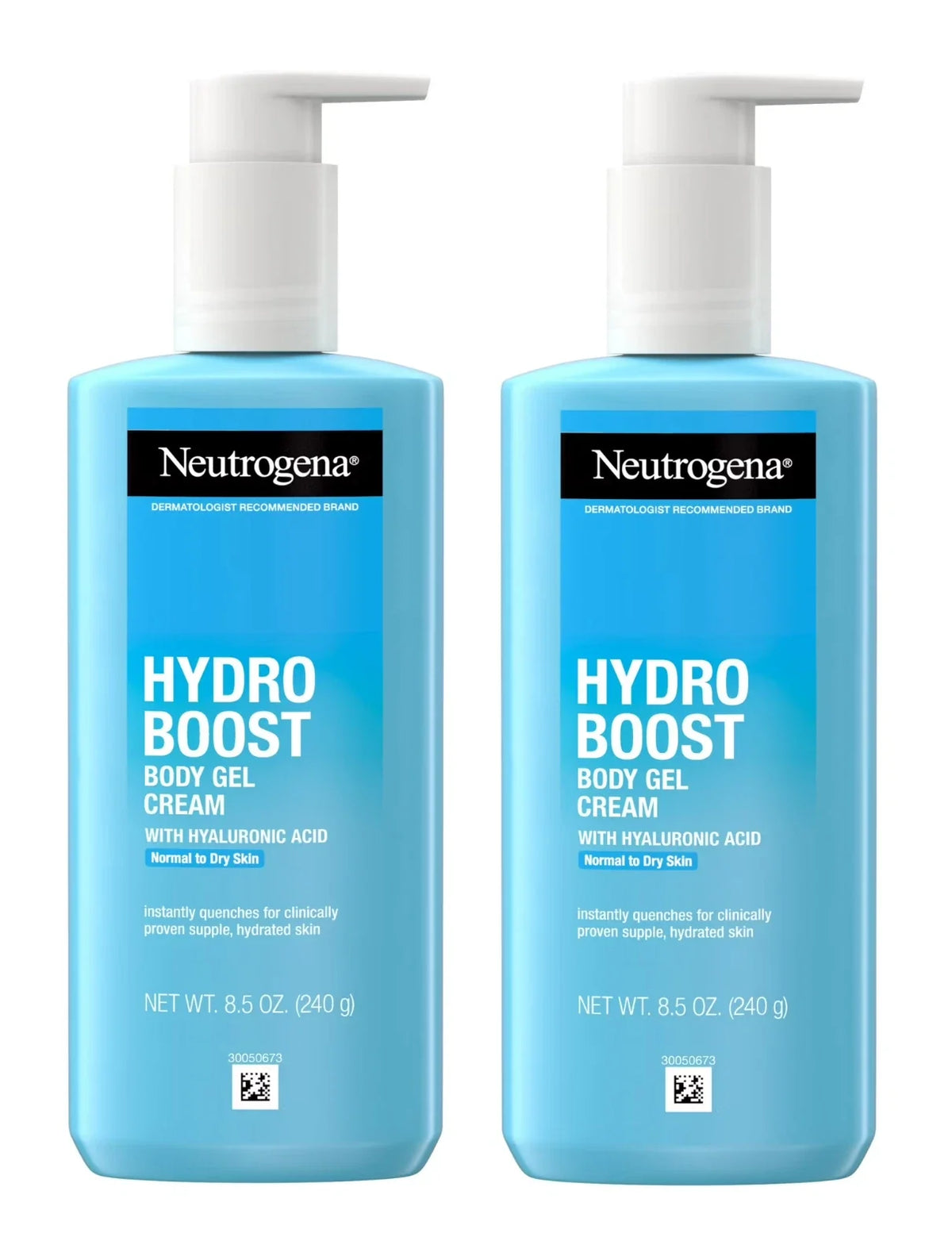 Neutrogena Hydro Boost Body Gel Cream 8.5 oz with Hyaluronic Acid – Pack of 2