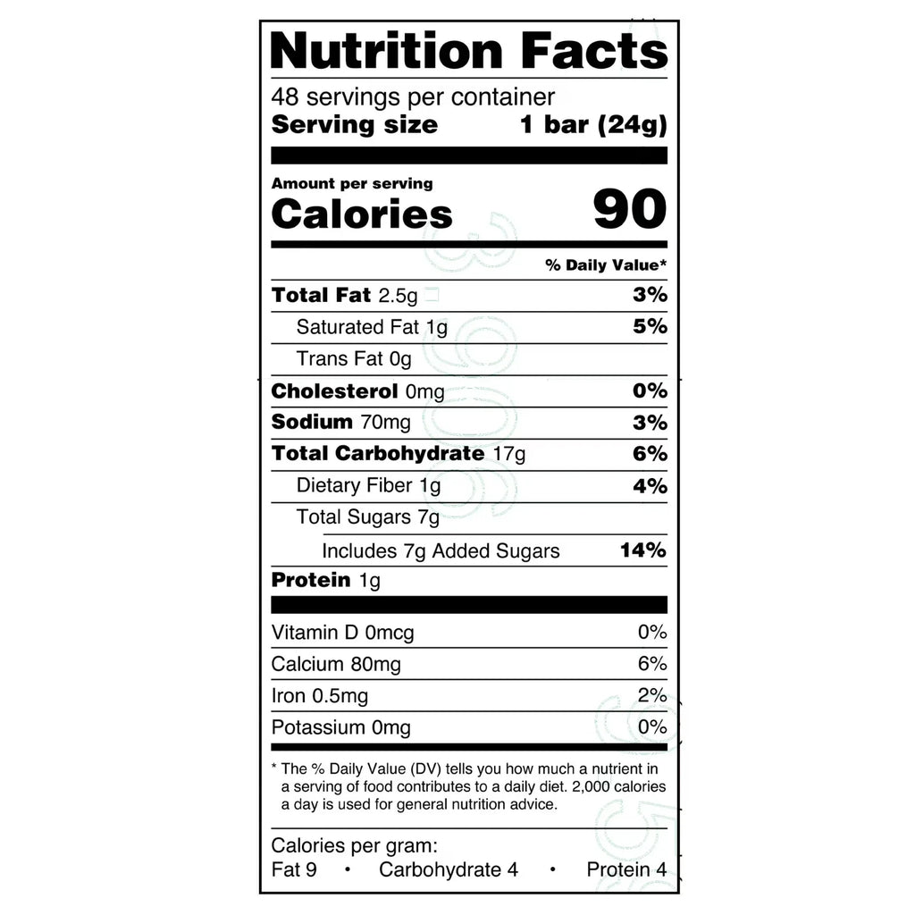 Pack of 2 Great Value Chocolate Chip Chewy Granola Bars, 0.84 oz Paper Box, 48 CT