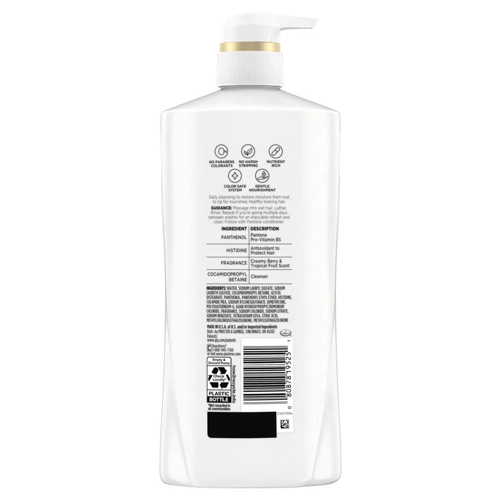 Pantene Pro-V Daily Moisture Renewal Shampoo, 27.7 oz Pack of 2