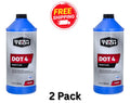 2 - Pack, Super Tech DOT 4 Brake Fluid, Motor Vehicle, 32 fl oz