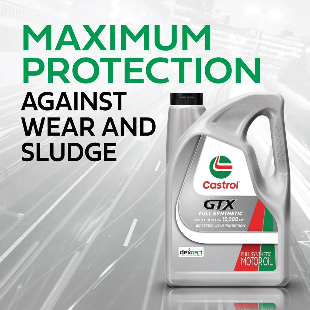 Castrol GTX Full Synthetic 0W-20 Motor Oil, 1 Quart Pack of 2